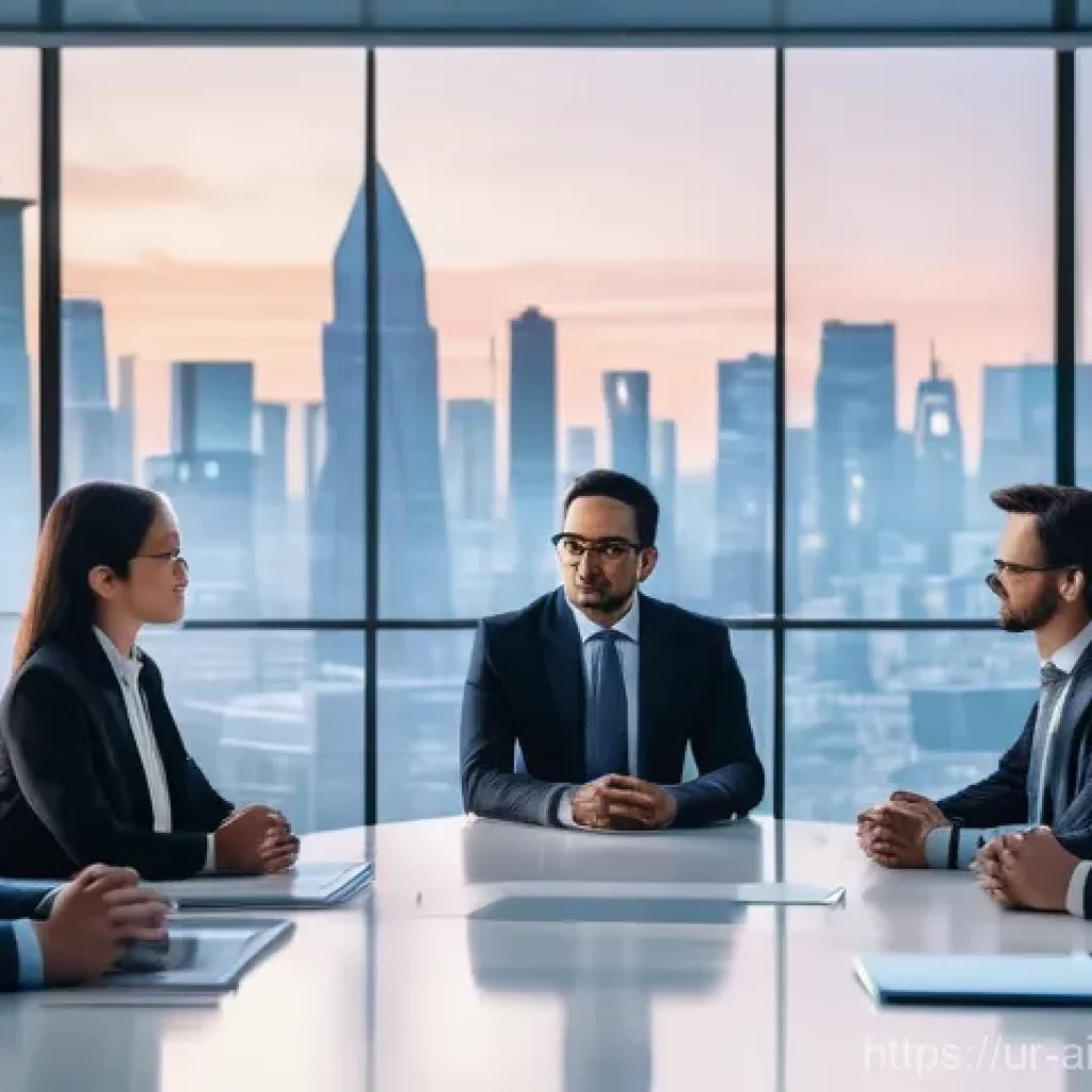 AI 윤리와 AI 윤리 학회 - **Prompt 1: AI Ethics Discussion with a Diverse Group**
"A diverse group of professionals from v...