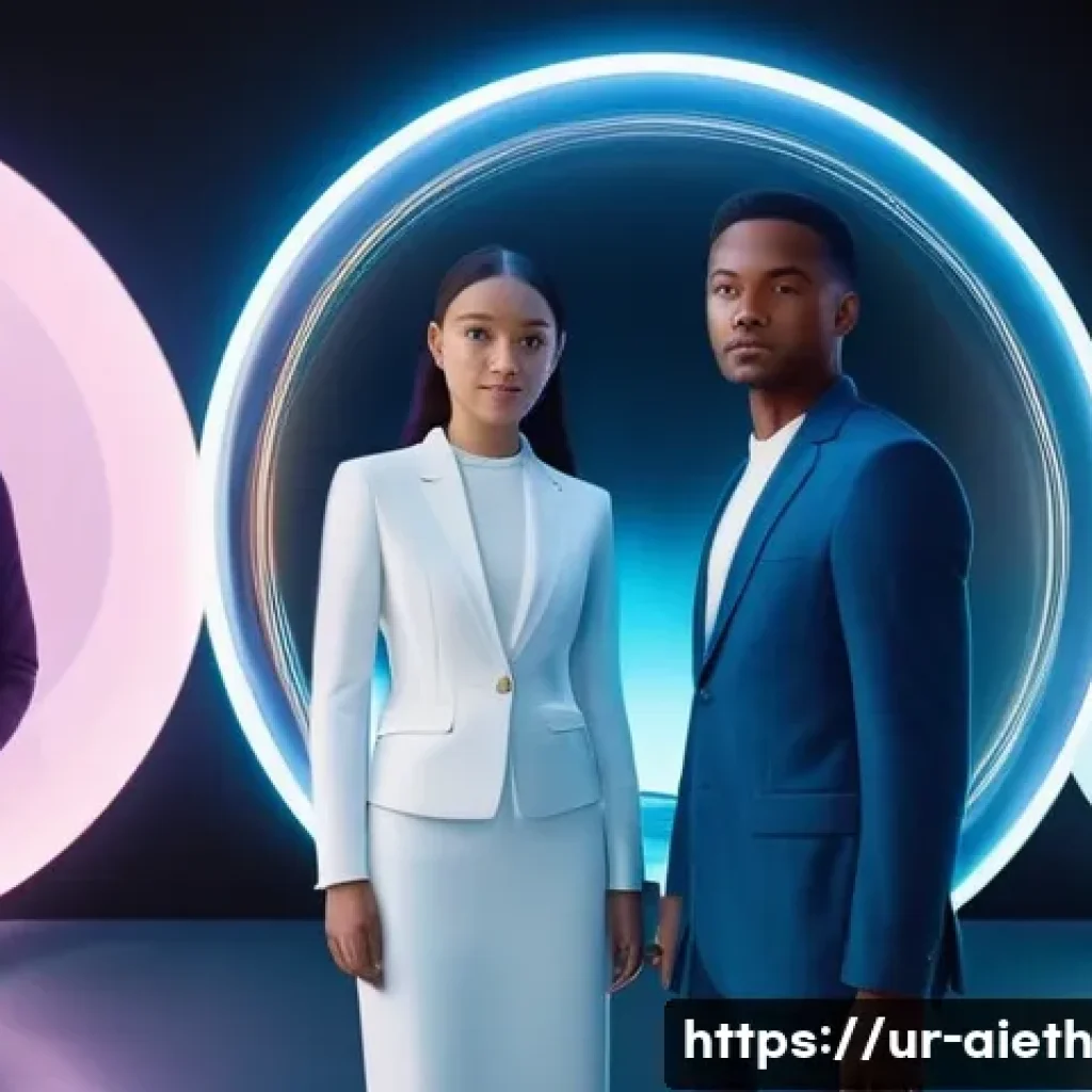 AI 윤리와 AI 윤리적 AI 대중 교육 - **Prompt for Data Privacy in AI:**
"A person, fully clothed in modern casual attire, thoughtfull...